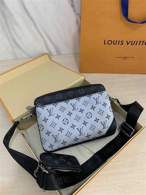 louis vuitton trio blue|Louis Vuitton trio messenger white.